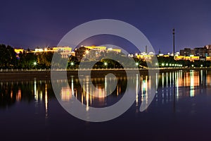 Night view of Yitong River, Changchun, China