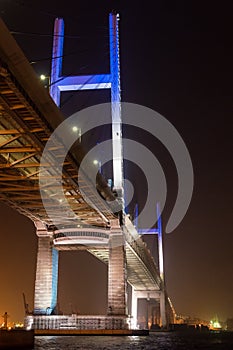 Night view of YOKOHAMA Bay Bridge