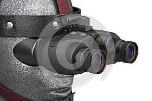 Night vision military device, close view
