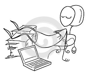 Night worker - clip art