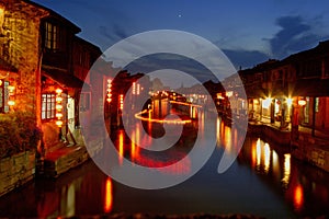 The night of XiTang town photo