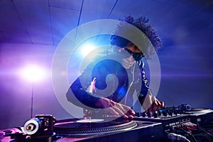 Nightclub dj party photo