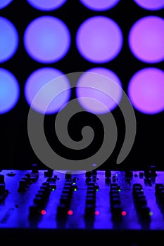 Nightclub DJ. sound equipment