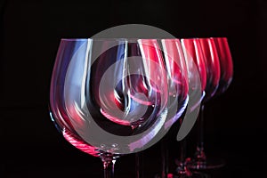 Nightclub wine glasses