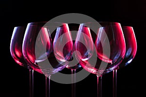 Nightclub wine glasses