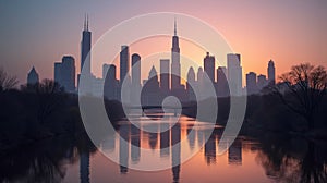 Nightfall Symphony: Urban Elegance