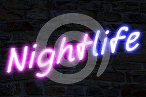 Nightlife neon lights