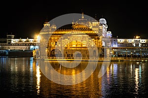 Nightly view of Golden Temple