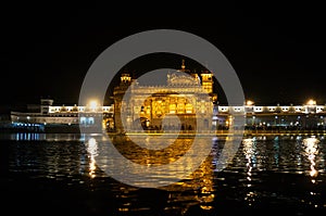 Nightly view of Golden Temple