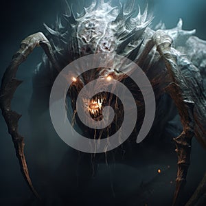 Nightmarish Demon Creature: Unreal Engine 5 Digital Artwork