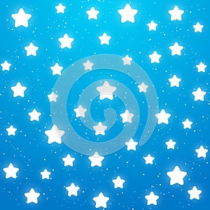 Nights background with shiny stars photo