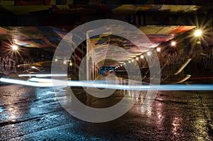 Nights tunnel on long exposure