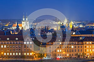 Nightscape in Prague photo