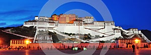 Nightscene of Potala palace photo