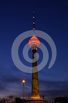 nightscense of cctv tower