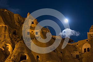 Nightshot of goreme cappadocia photo