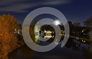 Nightshot from staines bridge of iceland photo