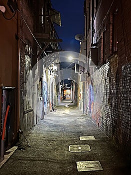 Nighttime alley