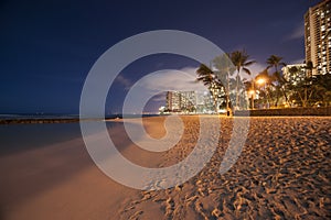 Nighttime in Hawaii.