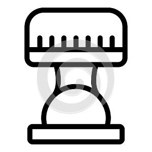 Nighttime luminary icon outline vector. Bedside nightlight