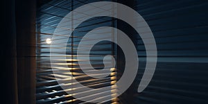 Nighttime Ocean View Through RainStreaked Window