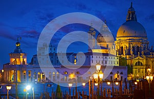 Nighttime panorama of cathedral Santa Maria della