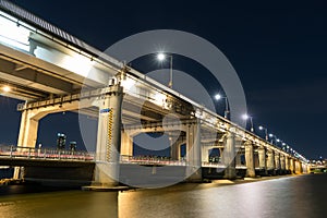 Nightview of Banpo Bridge