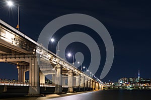 Nightview of Banpo Bridge