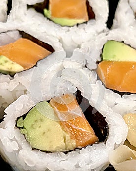 Nigiri Sush Roll with Avocado at Chatham, Cape Cod Wedding