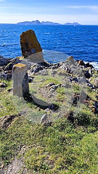 Beautiful coast, in Galicia, patos beach
