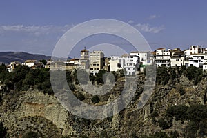 Niguelas, white and charming village in Alpujarras, Granada, Spain