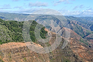 Niihau Viewpoint in Waimea Canyon State Park on Kauai Island in Hawaii