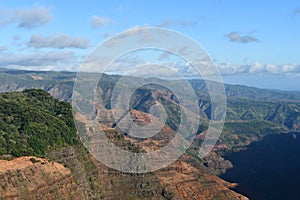 Niihau Viewpoint in Waimea Canyon State Park on Kauai Island in Hawaii