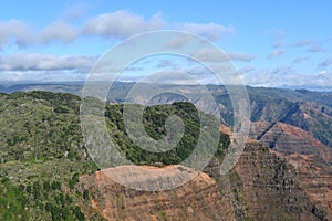 Niihau Viewpoint in Waimea Canyon State Park on Kauai Island in Hawaii