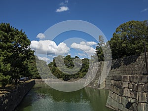 Nijo-jo castle defense water moat photo