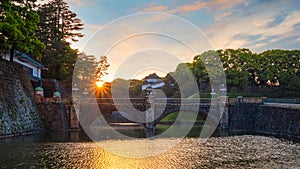 Nijubashi bridge in front of Tokyo Imperial palace