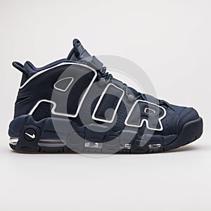 Nike Air More Uptempo 96 obsidian blue and white sneaker