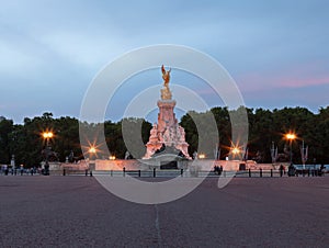 Nike (Goddess of Victory) Statue outside Buckingham Palace