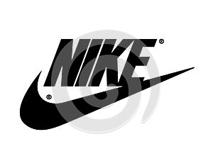 Nike logo on white background