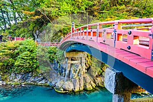 Nikko, Japan at the Shinkyo Bridge