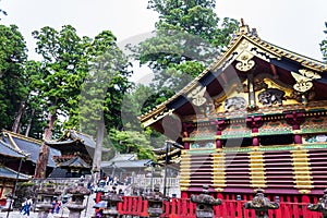Nikko Toshogu Shrine temple in Nikko at autumn