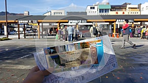 Transportation tickets and map into Nikko Japan