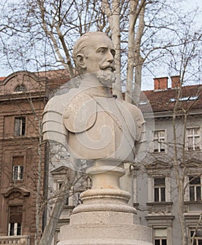 Nikola JuriÅ¡iÄ‡ monument in Zagreb