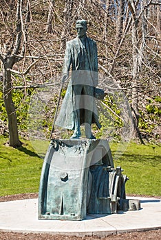 Nikola Tesla Sculpture in Niagara Falls, Canada