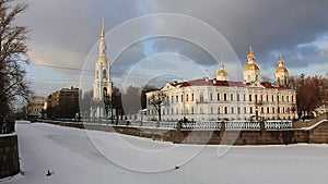 Nikolsky Cathedral and frozen river