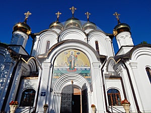 Nikolsky cathedral in Pereyaslavl-Zalessky, Russia. August, 2014.