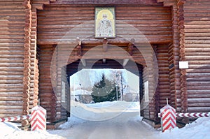 Nikolsky Gates in the Dmitrov Kremlin, Russia, Moscow Region