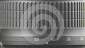 Nikon camera lens close up