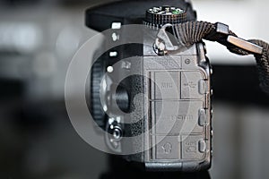 Nikon D7100 dls camera in closeup photo
