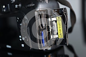 Nikon D7100 dls camera in closeup photo